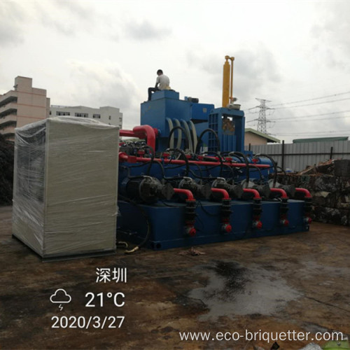 Steel Copper Chips Horizontal Briquette Press Machine